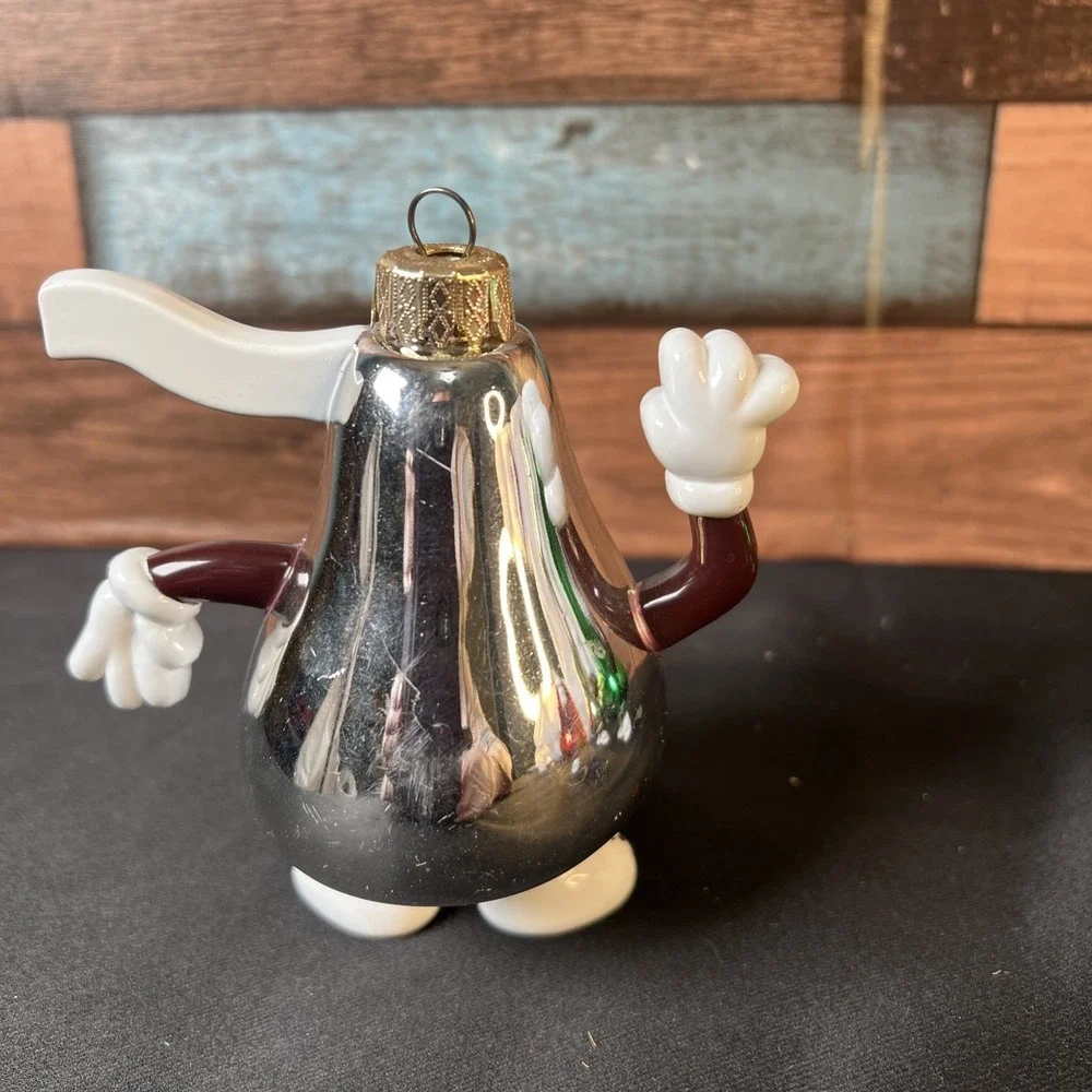 Vintage 1998 Set‎ Of 4 Hershey's Kisses Glass Christmas Tree Ornaments  4